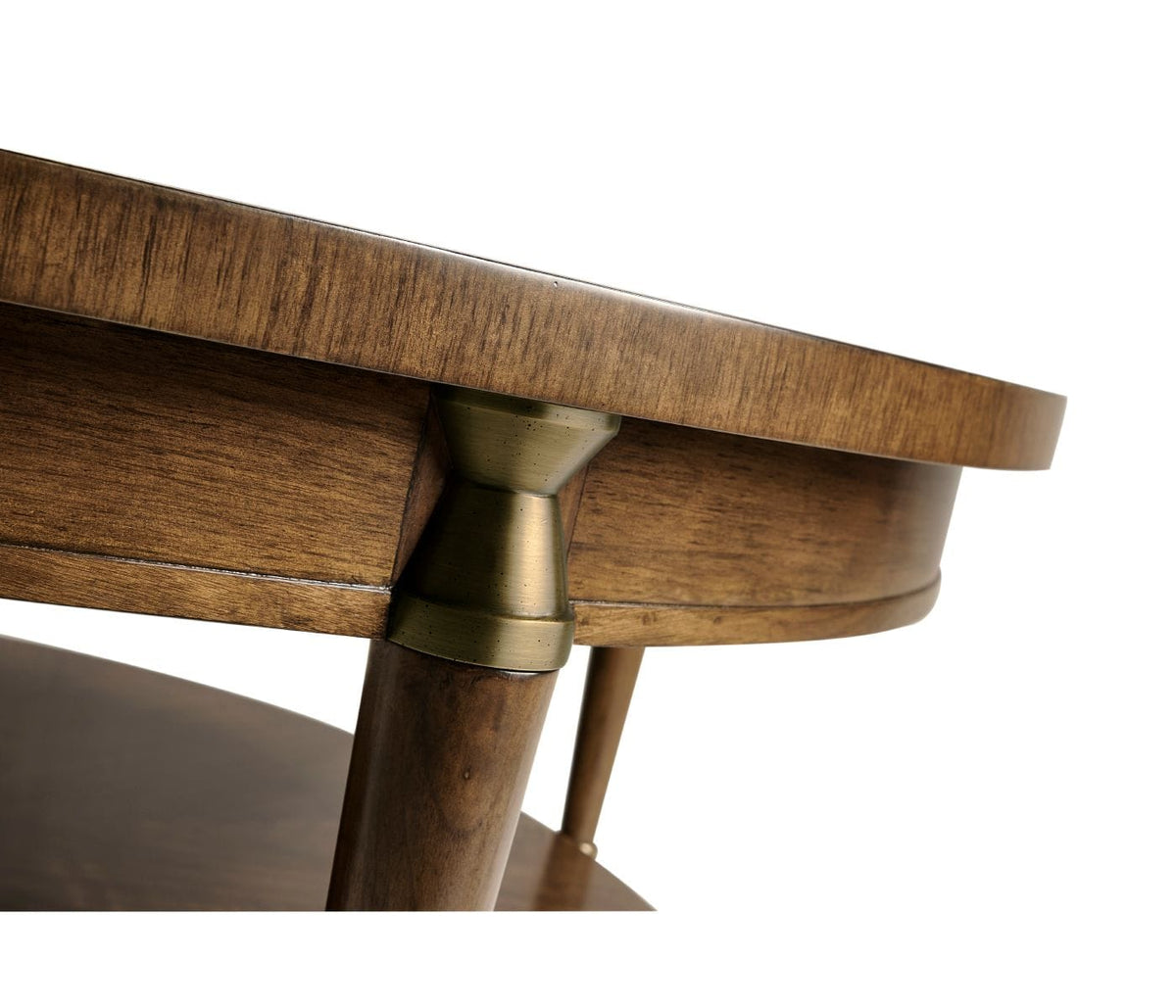 Jonathan Charles Living Garonne Round Walnut Coffee Table House of Isabella UK