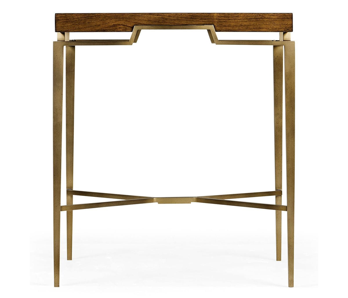 Jonathan Charles Living Garonne Walnut End Table Inlay Top House of Isabella UK
