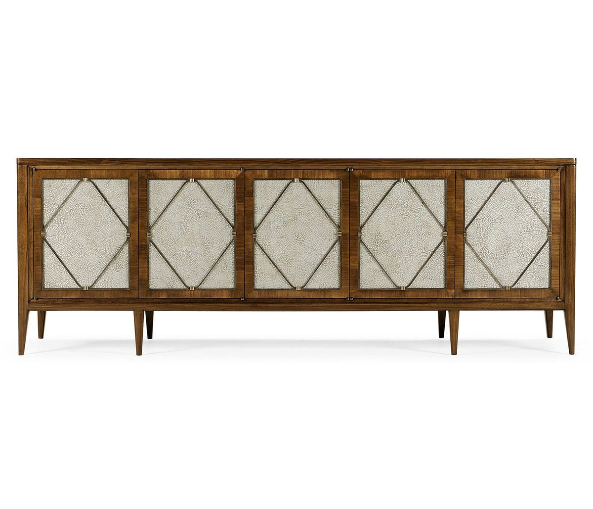 Jonathan Charles Living Garonne Walnut Entertainment Cabinet House of Isabella UK