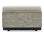 Jonathan Charles Living Geometric Dark French Oak Stool with Inside Storage on Wheels House of Isabella UK
