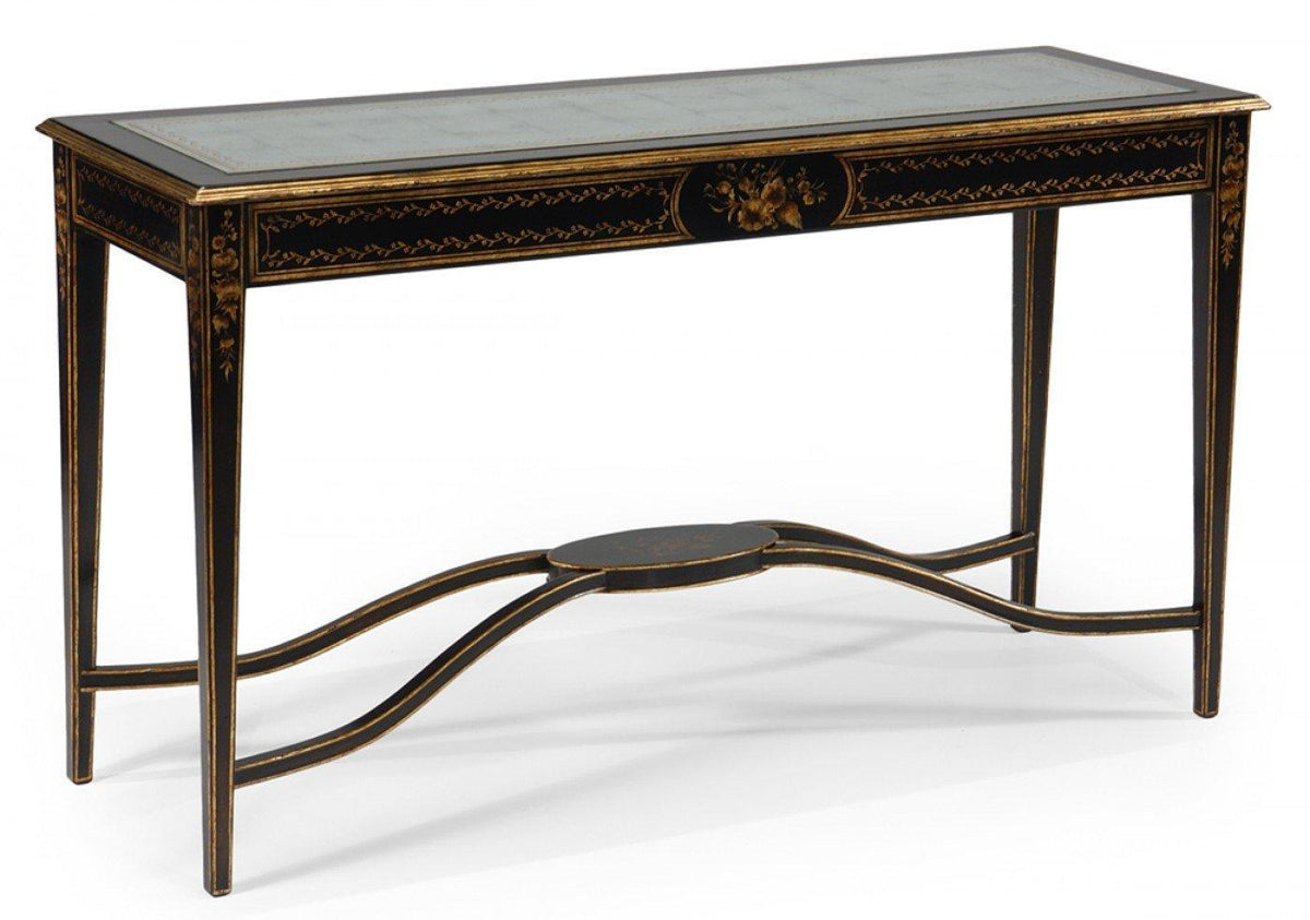 Jonathan Charles Black & églomisé Console.