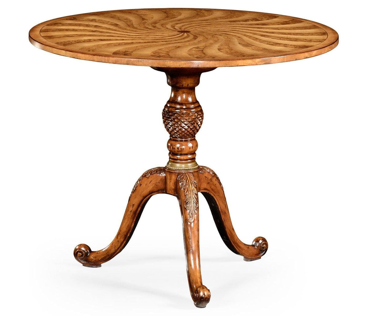 Jonathan Charles Centre Table George Iii with Spiral Inlay.
