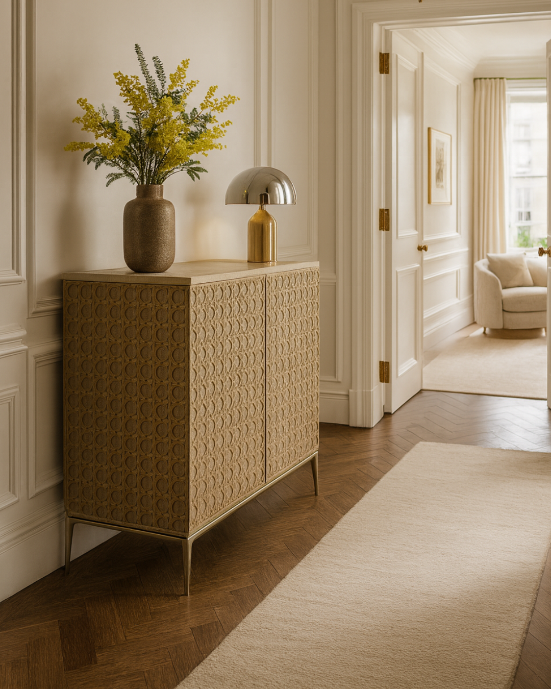 Jonathan Charles Living Jonathan Charles Leonardo Carved 2 Door Cabinet House of Isabella UK