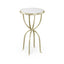Jonathan Charles Living Lamp Table Horseshoe - Silver House of Isabella UK