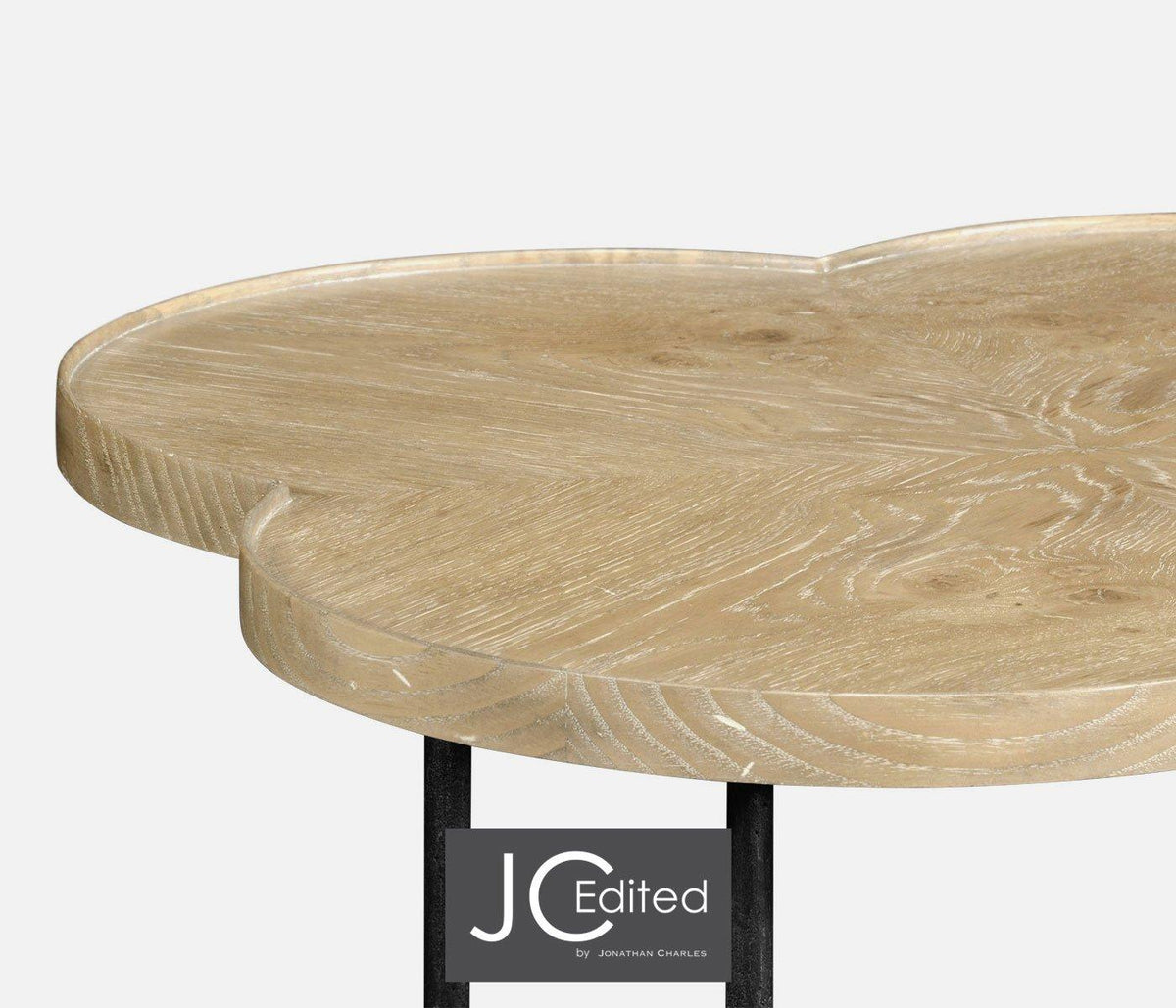 Jonathan Charles Living Lamp Table Rustic Quatrefoil House of Isabella UK