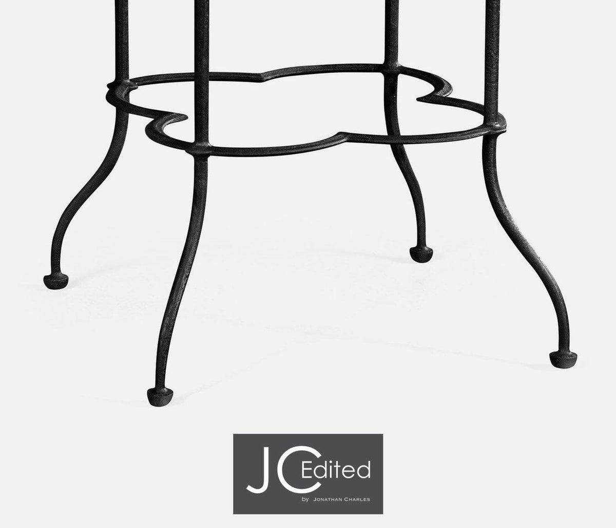 Jonathan Charles Living Lamp Table Rustic Quatrefoil House of Isabella UK