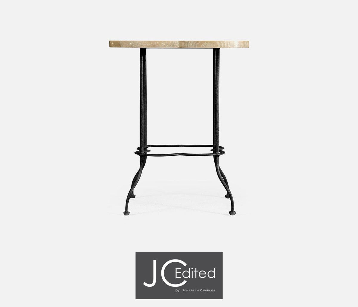 Jonathan Charles Living Lamp Table Rustic Quatrefoil House of Isabella UK
