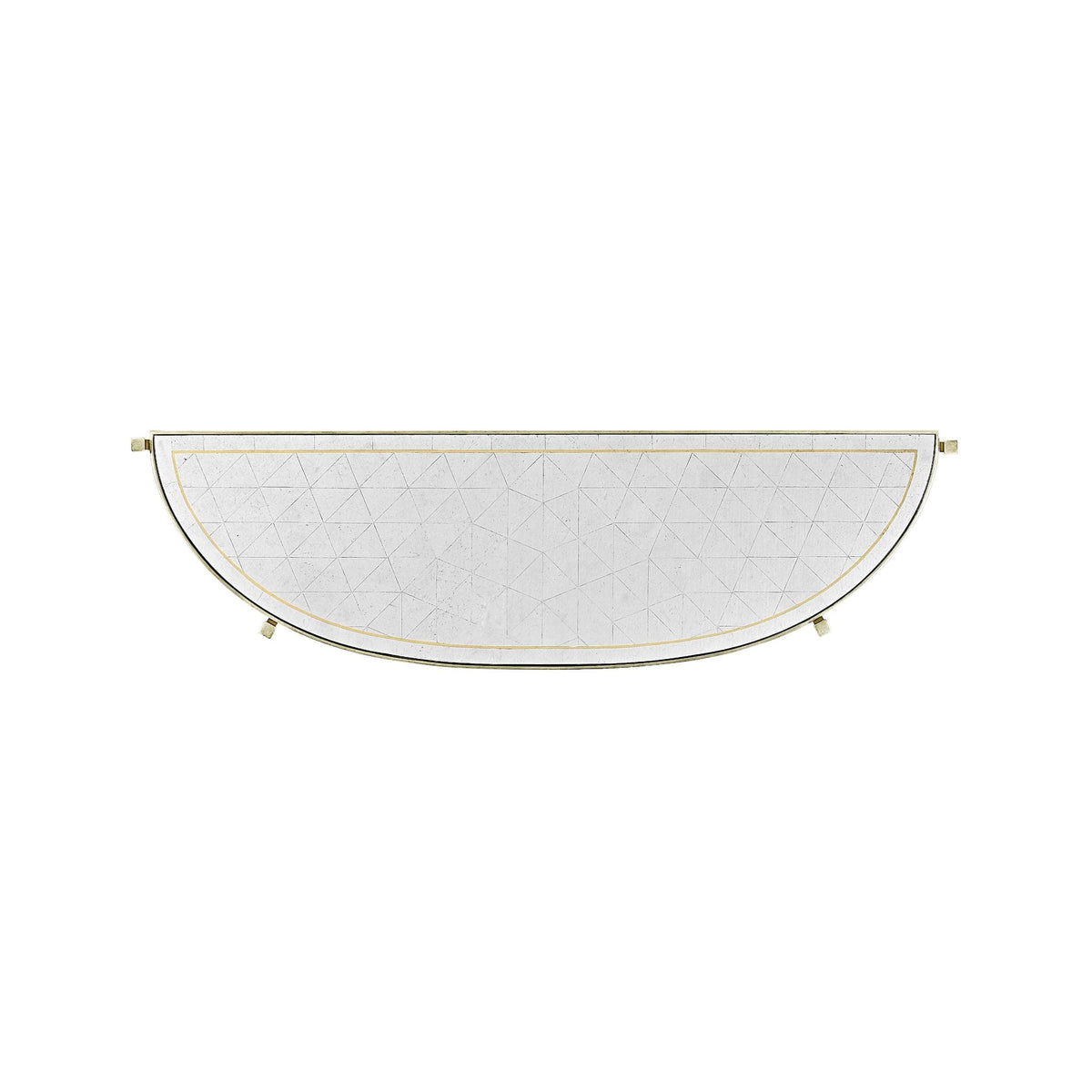 Jonathan Charles Living Large Demilune Console Table Contemporary - Silver House of Isabella UK