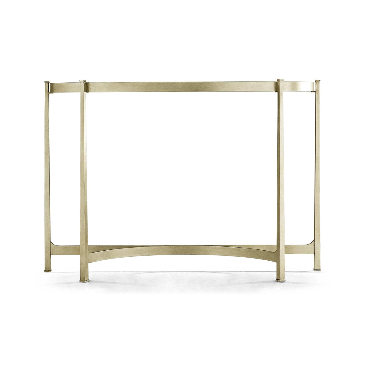 Jonathan Charles Living Large Demilune Console Table Contemporary - Silver House of Isabella UK