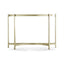 Jonathan Charles Living Large Demilune Console Table Contemporary - Silver House of Isabella UK