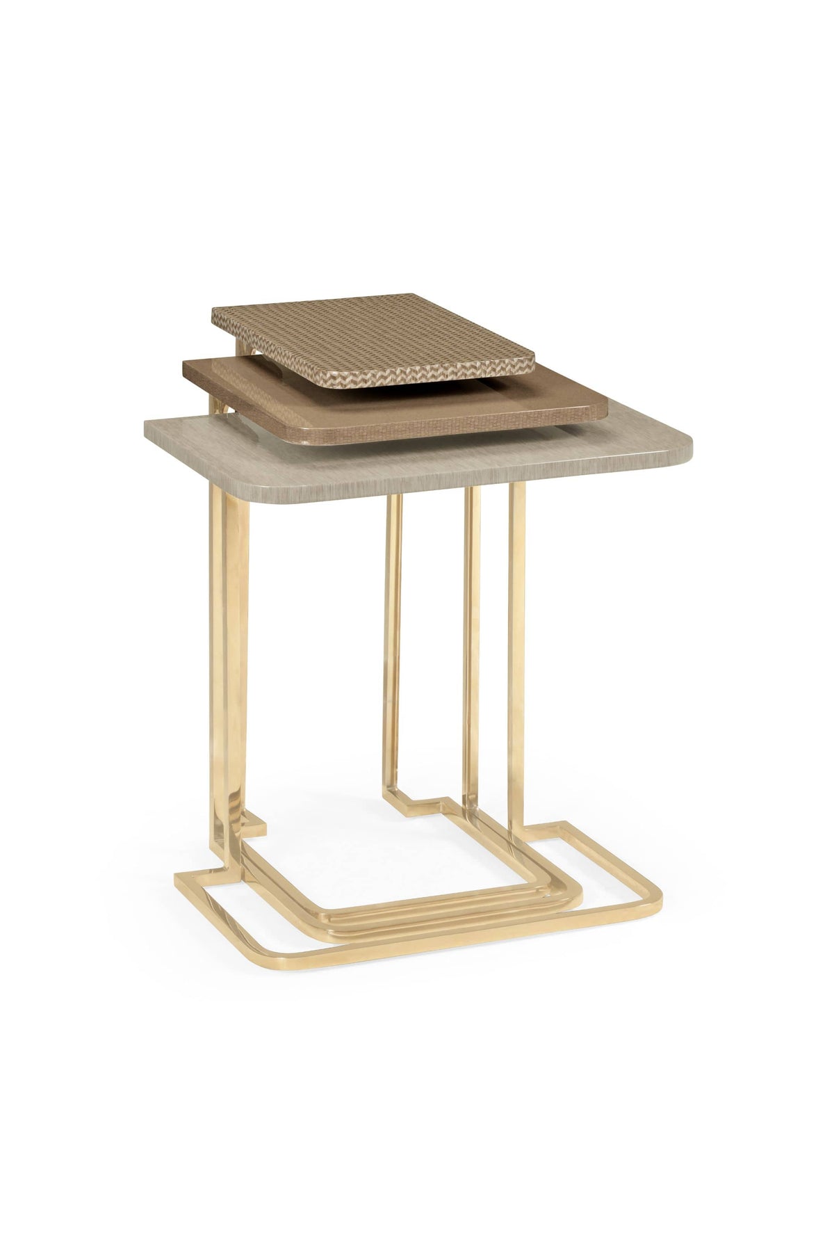 Jonathan Charles Living Layering Nest of Tables Italian - Brown House of Isabella UK