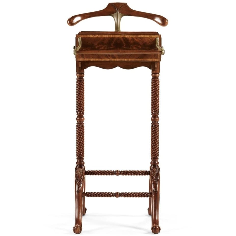 Jonathan Charles Living Mahogany Valet Stand with Stud Box House of Isabella UK
