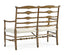 Jonathan Charles Living Medium Driftwood Double Bench Ladder Back - Shambala House of Isabella UK