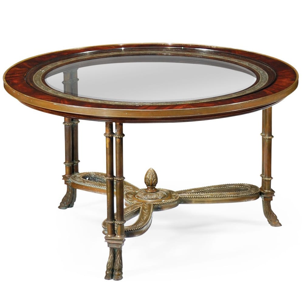 Jonathan Charles Living Napoleon III Coffee Table in Brass House of Isabella UK