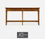 Jonathan Charles Living Narrow Console Table with Four Drawers Rustic in Country Walnut House of Isabella UK