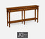Jonathan Charles Living Narrow Console Table with Four Drawers Rustic in Country Walnut House of Isabella UK