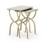 Jonathan Charles Living Nest of Tables Horseshoe - Silver House of Isabella UK