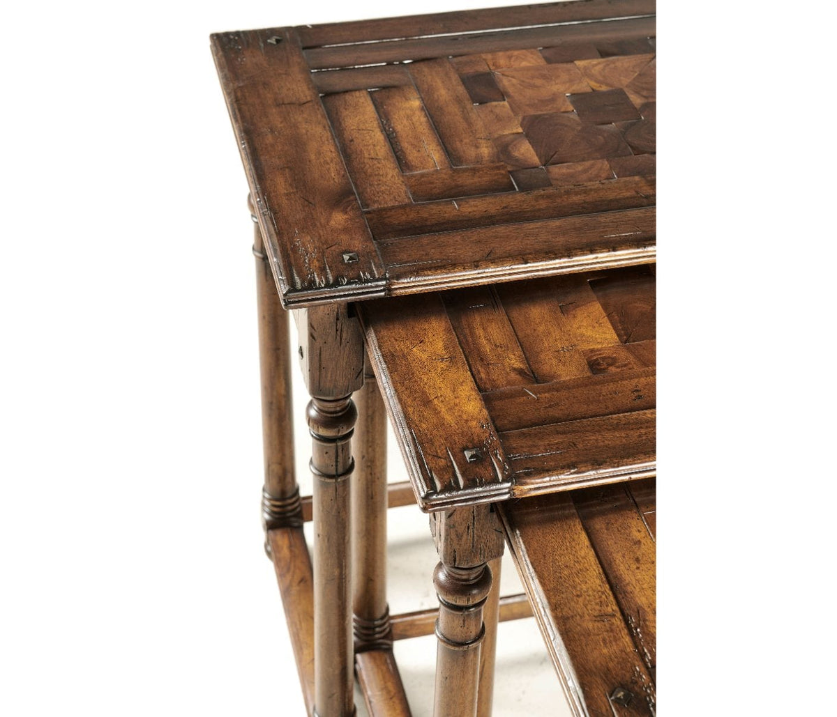 Jonathan Charles Living Nest of Tables Rural House of Isabella UK