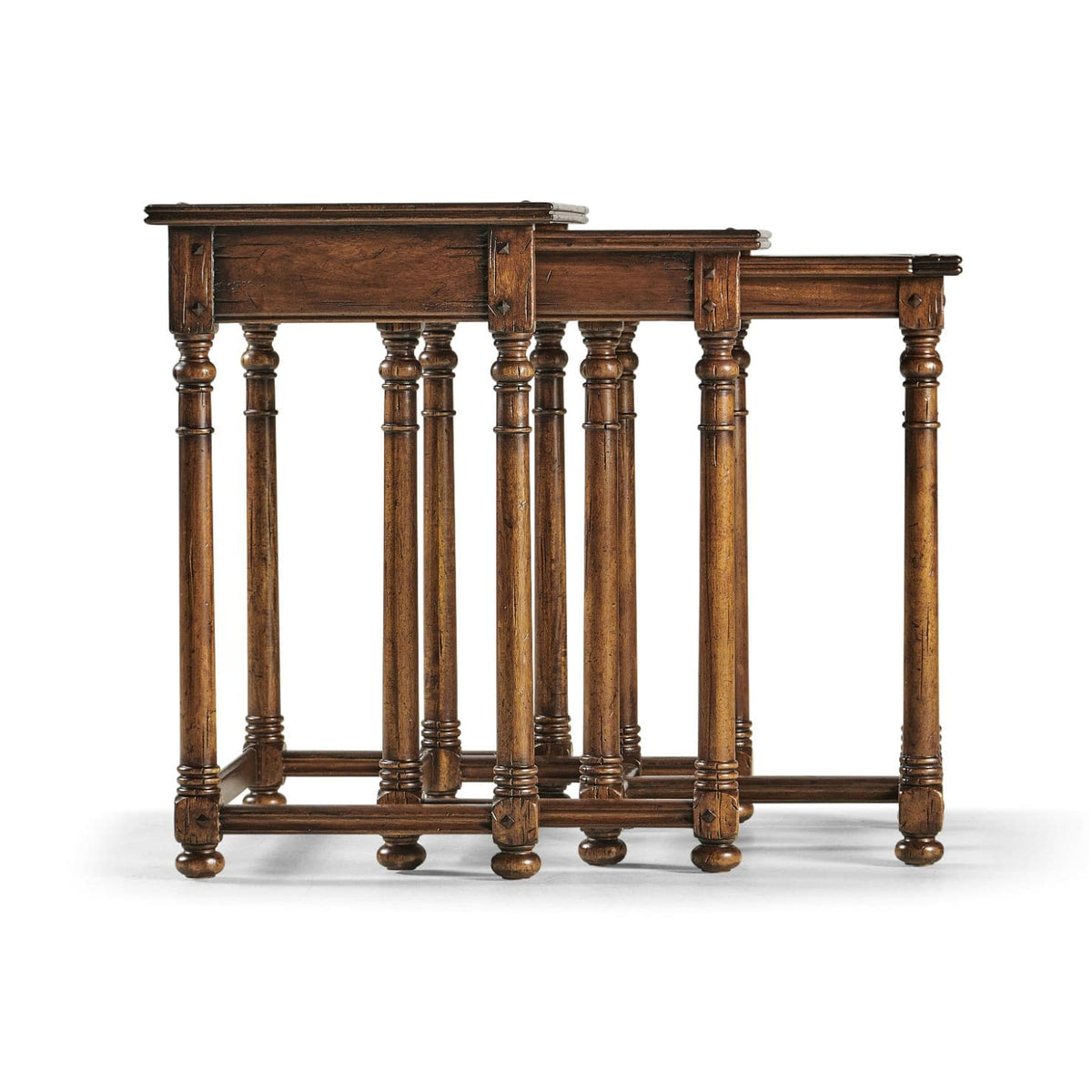 Jonathan Charles Living Nest of Tables Rural House of Isabella UK