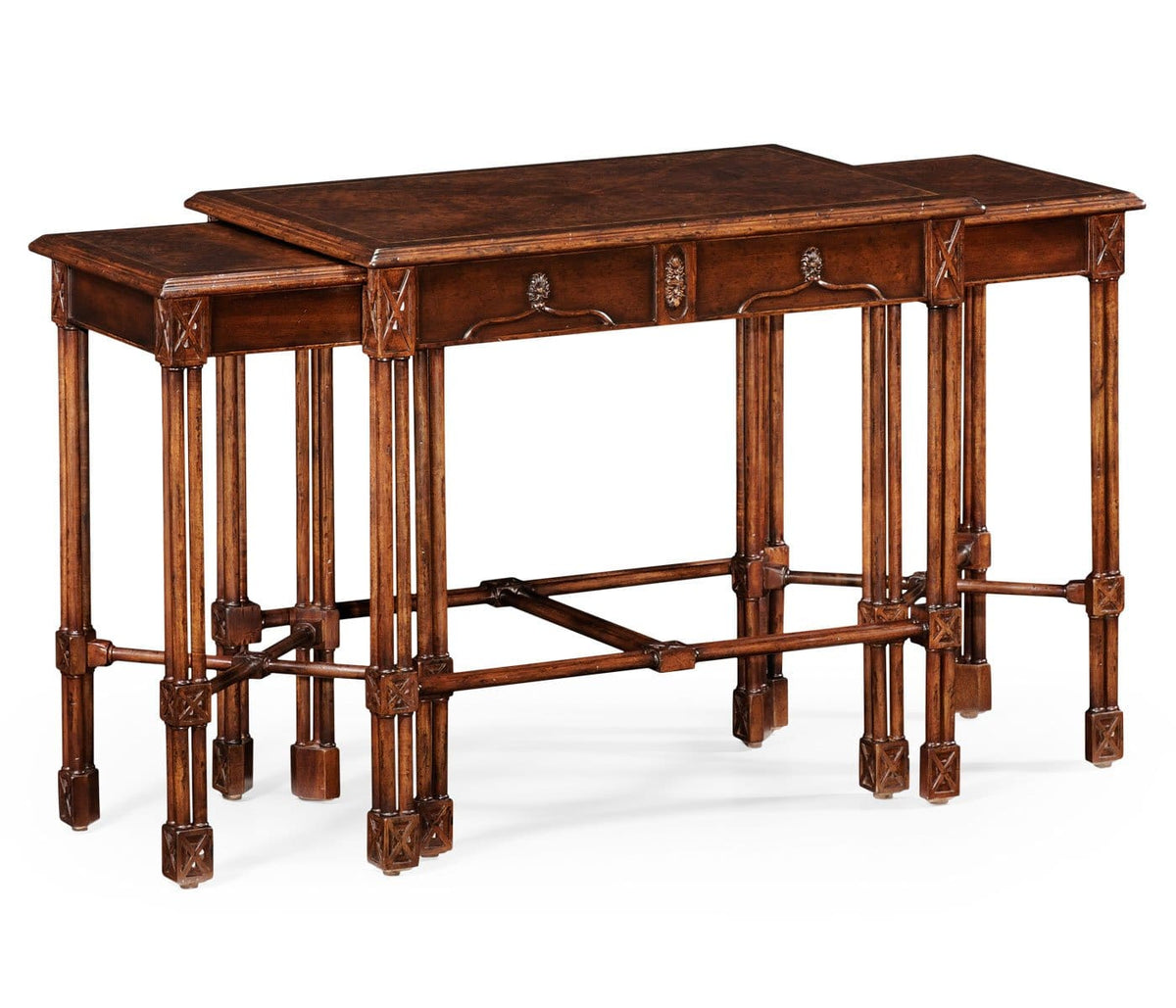 Jonathan Charles Living Nesting Tables Chippendale Gothic House of Isabella UK