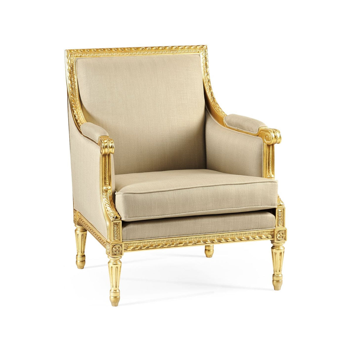 Jonathan Charles Living Occasional Chair Louis XV - Antwerp House of Isabella UK