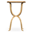 Jonathan Charles Living Octagonal Side Table in Églomisé and Gilded Iron House of Isabella UK