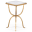 Jonathan Charles Living Octagonal Side Table in Églomisé and Gilded Iron House of Isabella UK