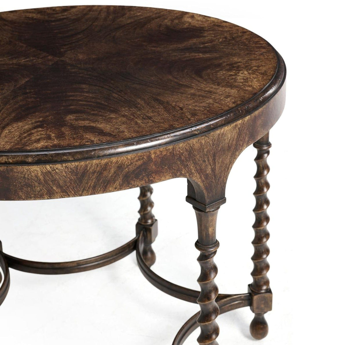 Jonathan Charles Living Orsman Ebonized Round Centre Table House of Isabella UK
