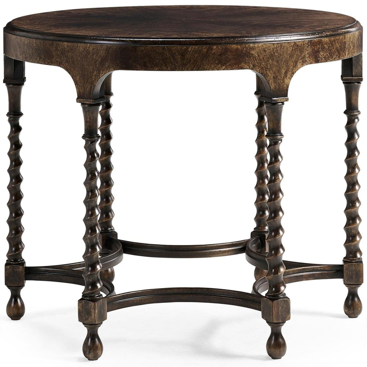Jonathan Charles Living Orsman Ebonized Round Centre Table House of Isabella UK