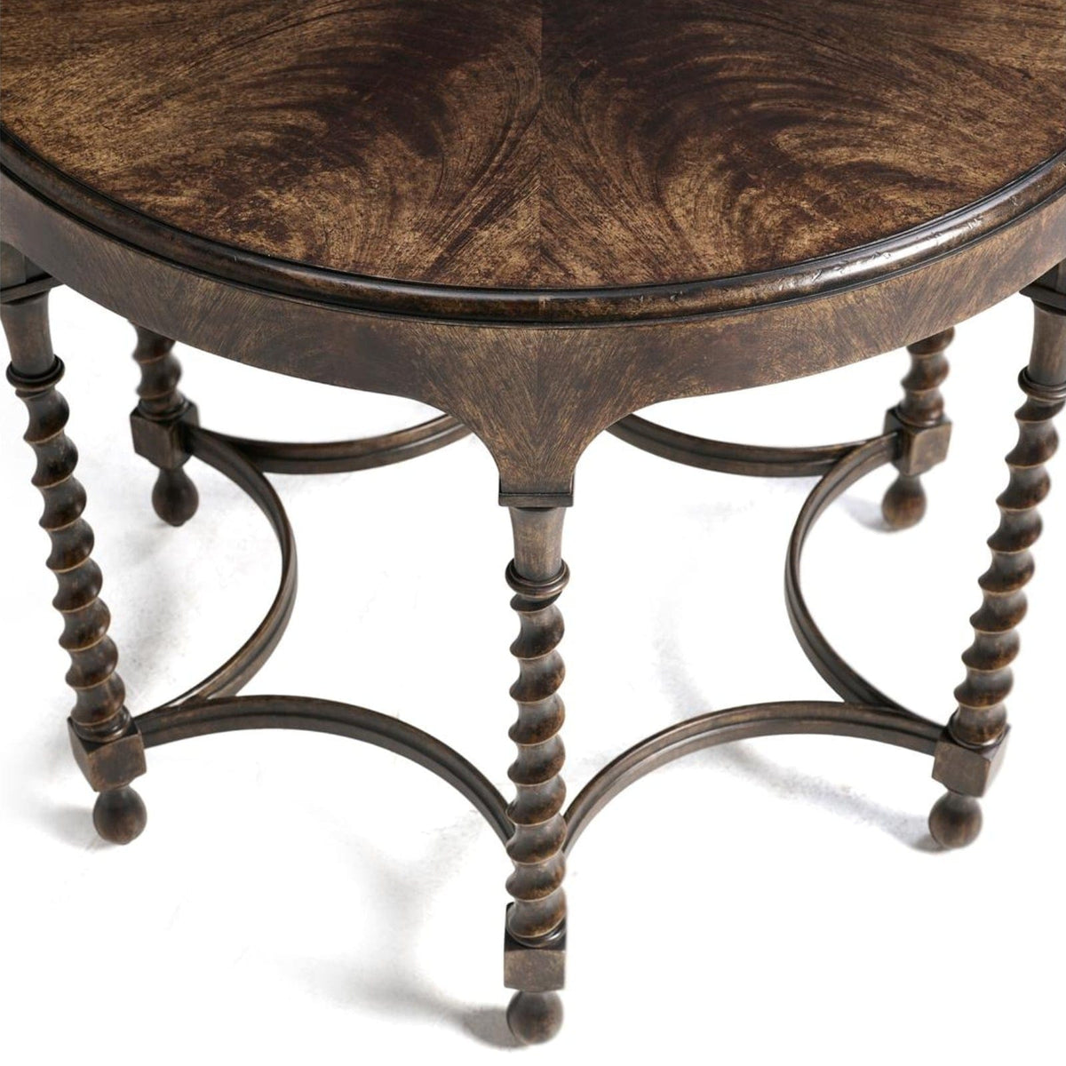 Jonathan Charles Living Orsman Ebonized Round Centre Table House of Isabella UK