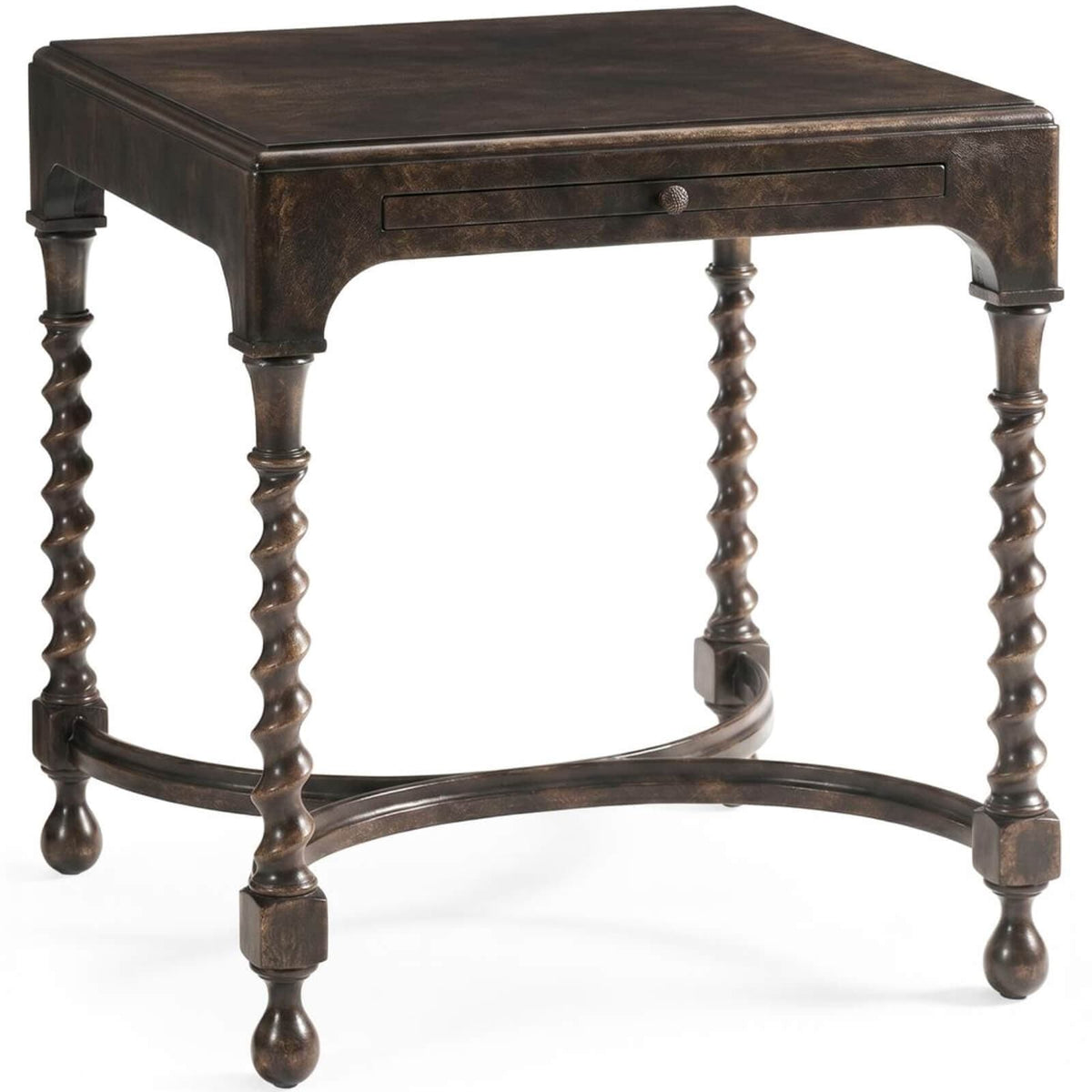 Jonathan Charles Living Orsman Ebonized Square Side Table House of Isabella UK