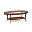 Jonathan Charles Living Oval Coffee Table Glass Topped High Lustre House of Isabella UK