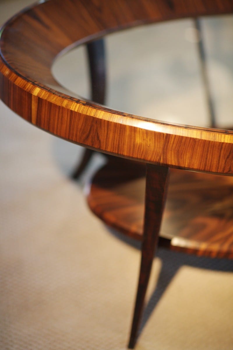 Jonathan Charles Living Oval Coffee Table Glass Topped High Lustre House of Isabella UK