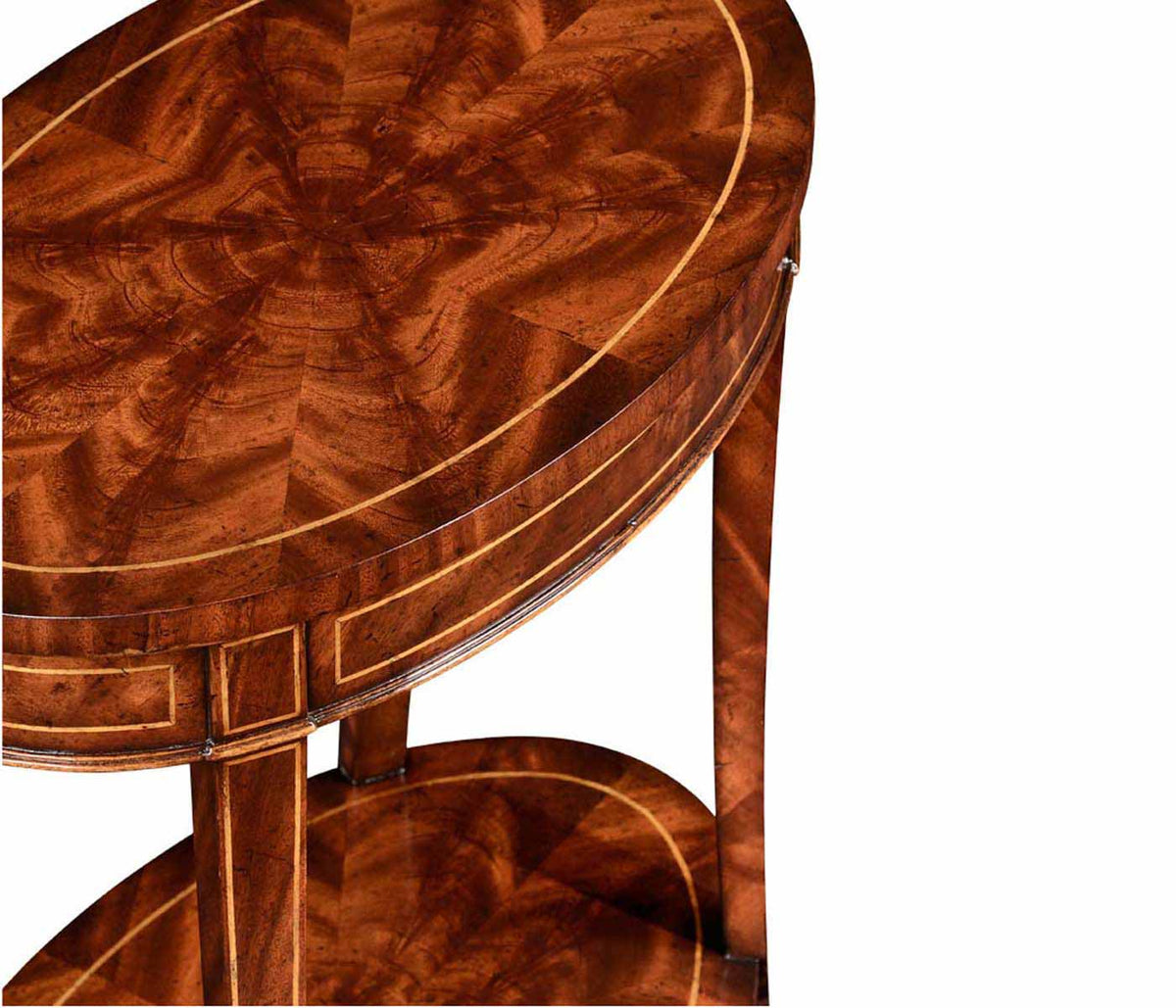 Jonathan Charles Living Oval Lamp Table Georgian - Mahogany House of Isabella UK