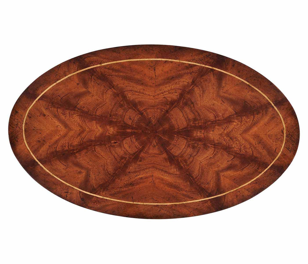 Jonathan Charles Living Oval Lamp Table Georgian - Mahogany House of Isabella UK