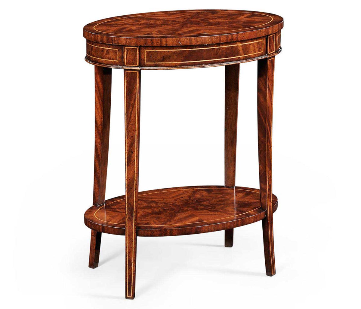 Jonathan Charles Living Oval Lamp Table Georgian - Mahogany House of Isabella UK