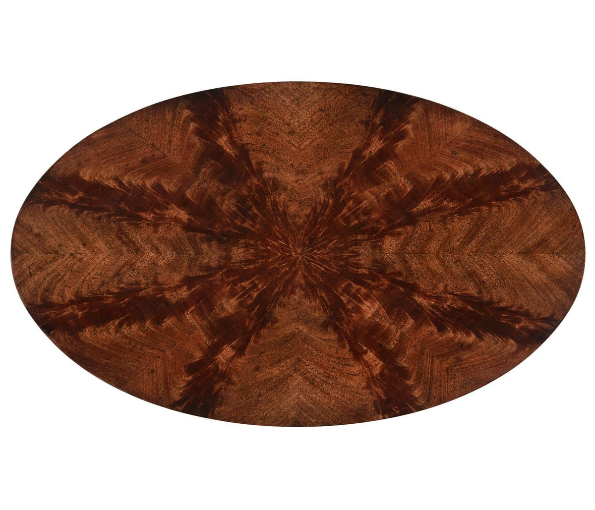 Jonathan Charles Living Oval Side Table Biedermeier Mahogany House of Isabella UK