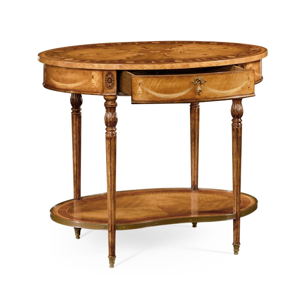 Jonathan Charles Living Oval Side Table Sheraton House of Isabella UK