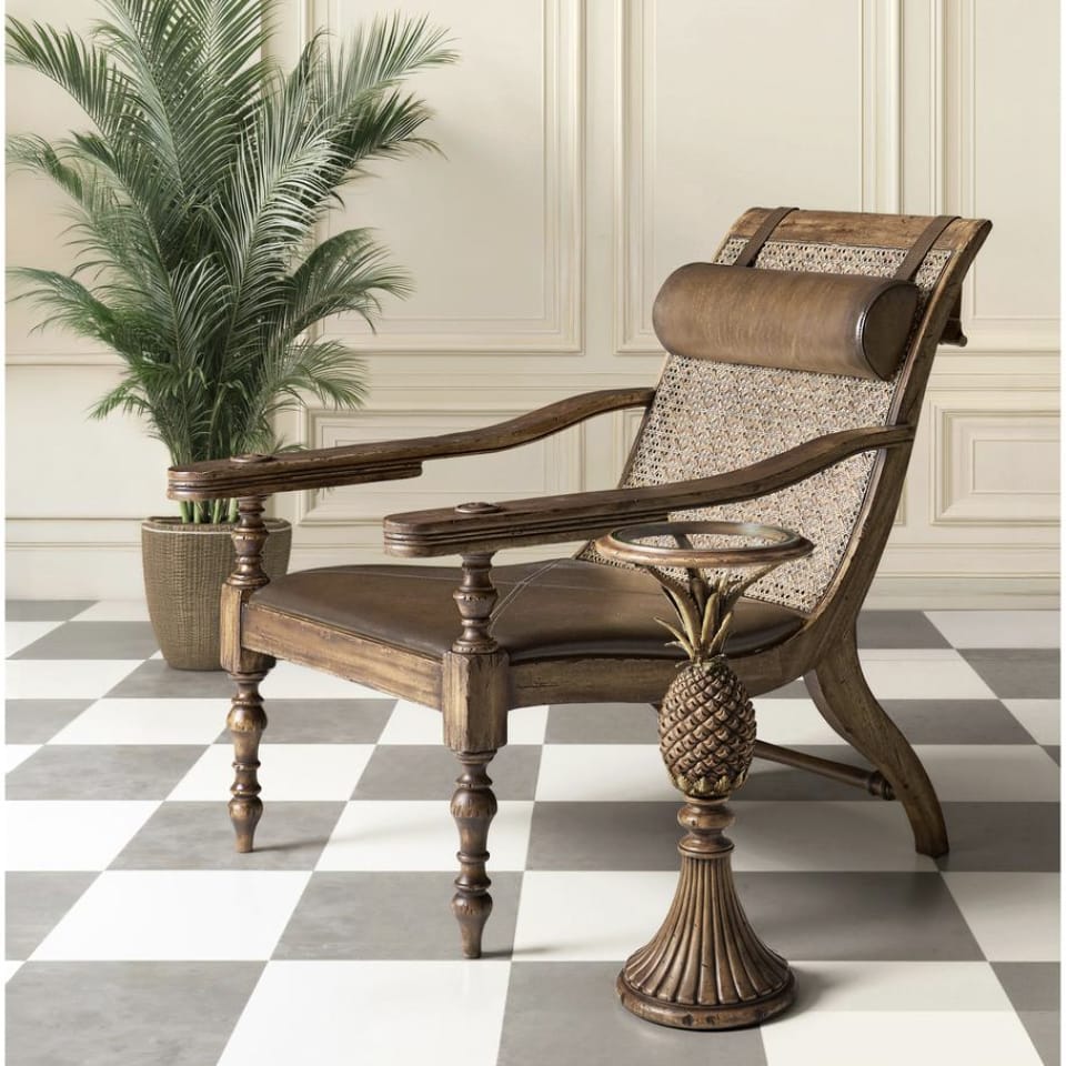 Jonathan Charles Living Palm Court Pineapple Martini Table House of Isabella UK