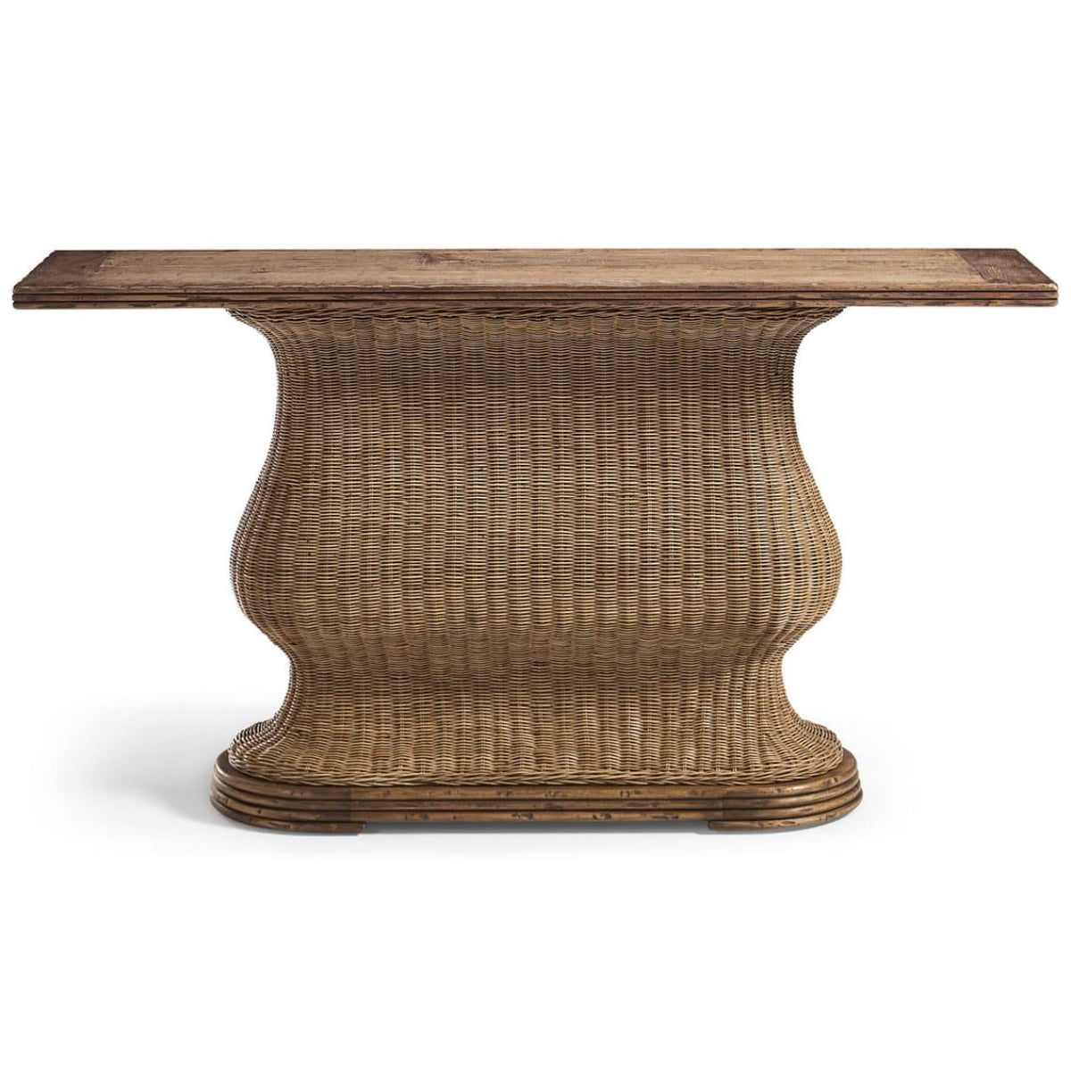 Jonathan Charles Living Palm Court Rattan Console Table House of Isabella UK
