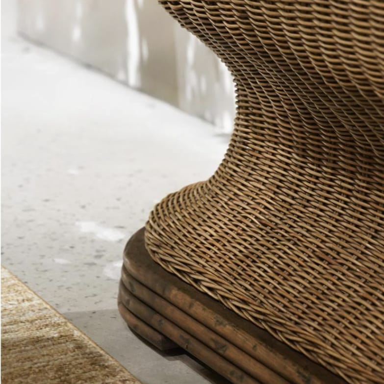 Jonathan Charles Living Palm Court Rattan Console Table House of Isabella UK