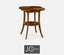 Jonathan Charles Living Quatrefoil Lamp Table Rustic in Country Walnut House of Isabella UK