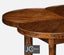 Jonathan Charles Living Quatrefoil Lamp Table Rustic in Country Walnut House of Isabella UK