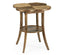 Jonathan Charles Living Quatrefoil Lamp Table Rustic in Medium Driftwood House of Isabella UK