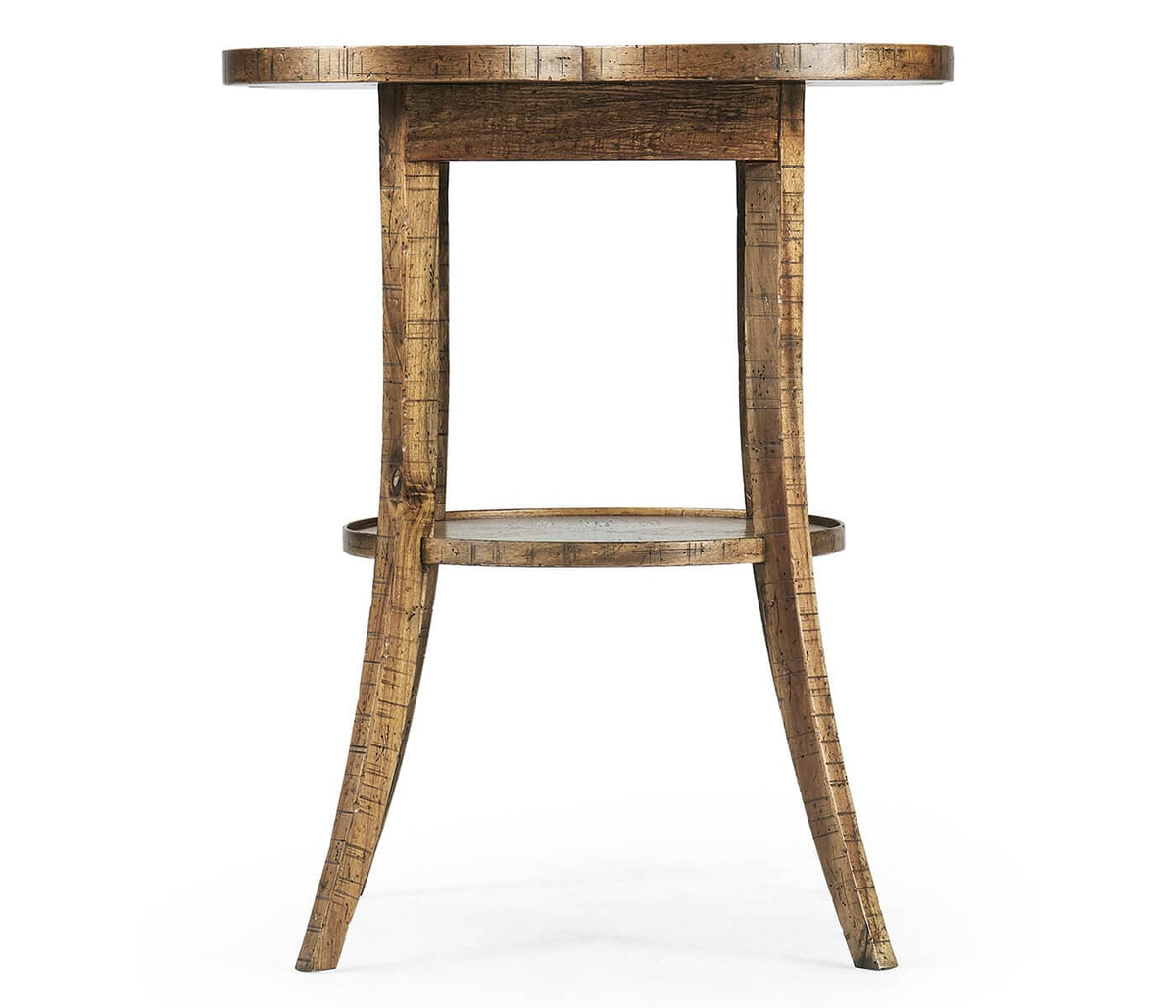 Jonathan Charles Living Quatrefoil Lamp Table Rustic in Medium Driftwood House of Isabella UK