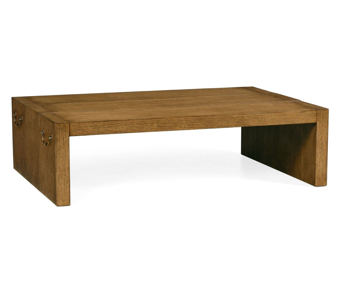 Jonathan Charles Living Rectangular Coffee Table Brushed Medium Brown Oak - Low House of Isabella UK