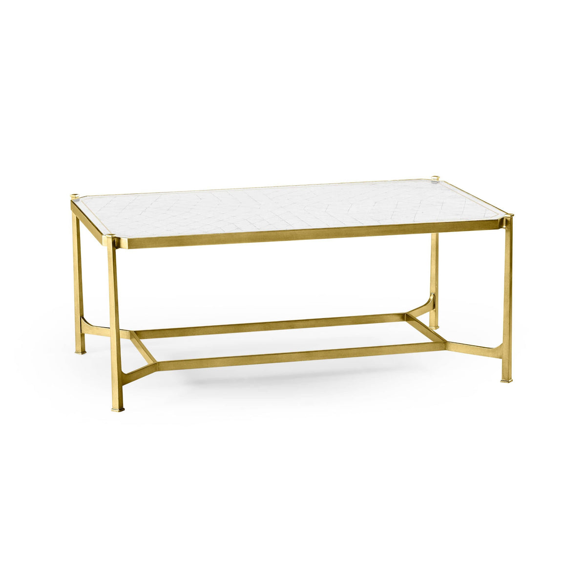 Jonathan Charles Living Rectangular Coffee Table Contemporary in Eglomise - Gilded House of Isabella UK