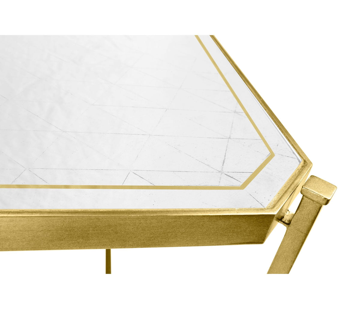 Jonathan Charles Living Rectangular Coffee Table Contemporary in Eglomise - Gilded House of Isabella UK