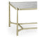 Jonathan Charles Living Rectangular Coffee Table Contemporary in Eglomise - Silver House of Isabella UK