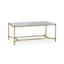 Jonathan Charles Living Rectangular Coffee Table Contemporary in Eglomise - Silver House of Isabella UK